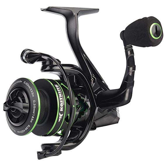 KastKing Valiant Eagle Spinning Reel - Emerald Eagle Edition, 6.2:1 Hi-Speed Gear Ratio, Freshwater and Saltwater Fishing Reel, Braid Ready Spool, 10 1 Shielded Stainless Steel BB