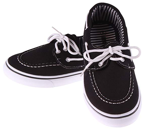 R&L RL Perla 82 Canvas Lace up Flat Slip On Boat Comfy Round Toe Sneaker Tennis Shoe