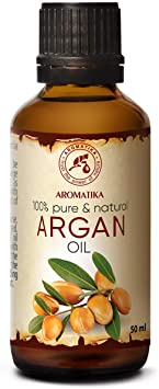 Argan Oil - Argan Oil 100 Pure 1,7 oz - Organic Argan Oil For Hair - Pure Argan Oil Of Morocco - Argania Spinosa Kernel Oil - 100% Cold Pressed Argan Oil 50 ml - by Aromatika