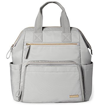 Skip Hop Mainframe Wide Open Diaper Backpack, Cement