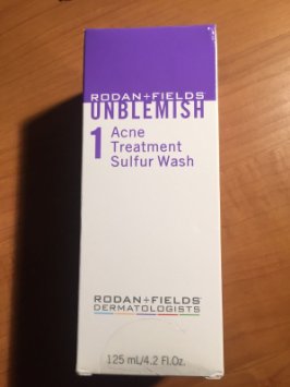 Rodan and Fields Unblemish Acne Treatment Sulfur Wash 4.2  oz