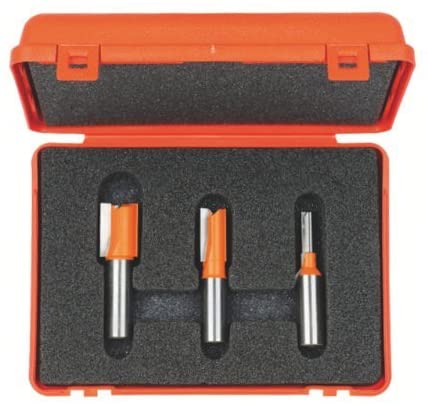 CMT 811.501.11 3-Piece Plywood Groove 1/2-Inch Shank Router Bit Set