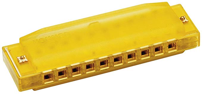 Clearly Colorful Translucent Harmonica, Yellow