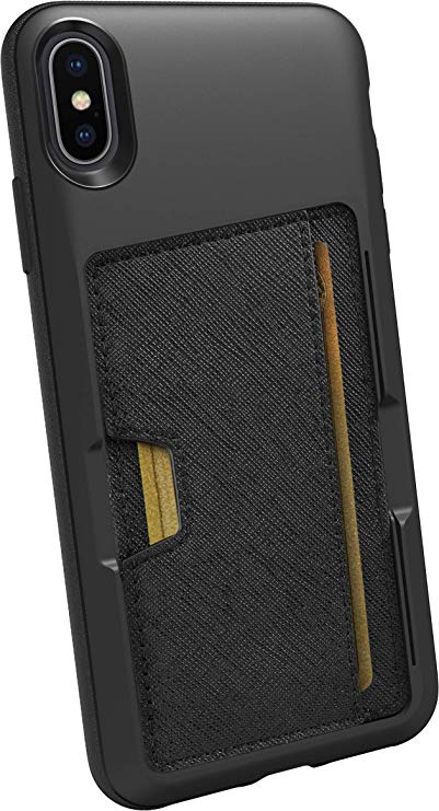 Silk iPhone XS Max Wallet Case - Wallet Slayer Vol. 2 [Slim Protective Kickstand CM4 Q Card Case Grip Cover] - Black Tie Affair