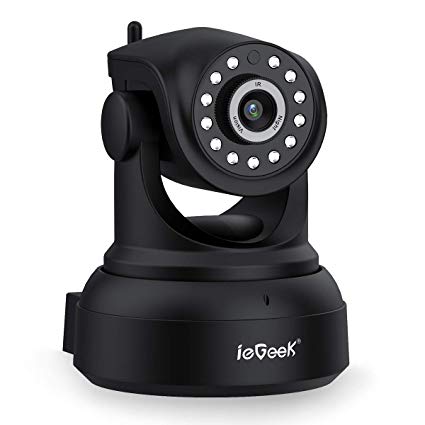 [NEW UPDATE] ieGeek 1080P IP Camera, WiFi Home Surveillance CCTV Camera with HD Night Vision, Two-way Audio, Motion Detection, Indoor Security Wireless Camera for Baby/Elder/Pet Monitor (Black)