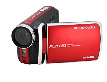 Bell Howell DV30HD-R HD Video Camera with 3" Touchscreen (Red)