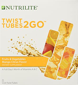 Nutrilite Fruits & Vegetables 2go Twist Tubes 20 Tubes by Nutrilite