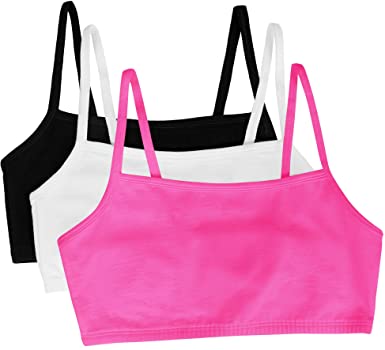 Fruit of the Loom Women's Cotton Pullover Sport Bra(Pack of 3)