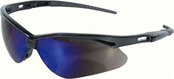 Jackson Safety 3000358 Nemesis Safety Glasses Black Frame / Blue Mirror Lens