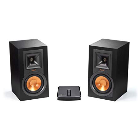 Klipsch R-15PM Powered Monitor - Black (Pair) with Gate PlayFi Gateway Wireless MultiRoom Hub