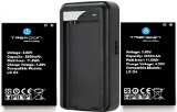 LG G4 Battery  TrendON LG G4 Battery kit 2 Batteries  Charger 2 X 3000 mAh Long Lasting Spare Replacement Li-ion Battery Combo with Portable USB Travel Wall Charger 18-Month Warranty 2 Batteries  1 Charger