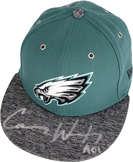 Carson Wentz Philadelphia Eagles Autographed New Era 2016 Draft Day Cap - Fanatics Authentic Certified