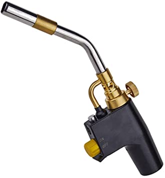 High Intensity Trigger Start Torch, Portable Oxygen Free Welding Gun, Use With MAPP/MAP Pro/Propane for Gas Welding/Stripping Paint/Searing Steak