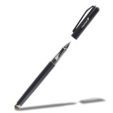 Fosmon 2-in-1 Stylus  Pen EXECUTIVE Series Ballpoint Pen and Capacitive Stylus with Fibermesh Tip for Apple iPad Airmini iPhone 5 5s 5c Samsung Galaxy S5 S4 Galaxy Tab 4 3 LG G3 HTC One M8 Google Nexus 5 7 10 Sony Xperia Z2 and Other Touch Screen Tablets and Devices Black
