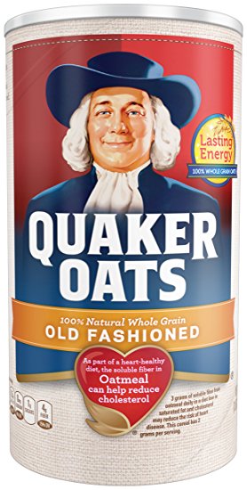 Quaker Oats Old Fashioned Oatmeal, 18 oz Canister