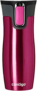 Contigo Autoseal West Loop Stainless Steel Travel Mug, 470 ml - Raspberry