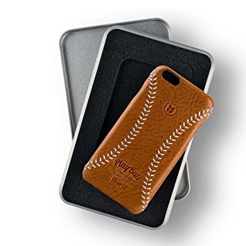 Barlii PlayBall Leather iPhone 6/6s Case Baseball. Premium Vintage Baseball Case with Top-grain Italian Leather with Real Waxed Linen Stitch.