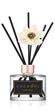 Cocod'or White Flower Reed Diffuser/Lovely Peony/6.7oz/Diffuser Oil and Sticks for Aromatherapy and Home & Office Decor Essential Oils