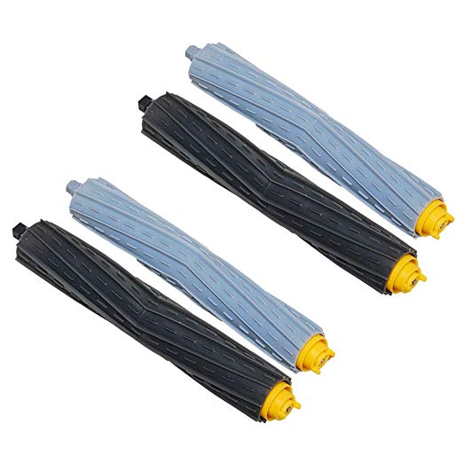 HIFROM Replacement Tangle-Free Debris Extractors Rollers for Vacuums iRobot Roomba 860 861 864 880 870 890 891 894 980 960 961 964,Robot Rollers Kit (2 Set)