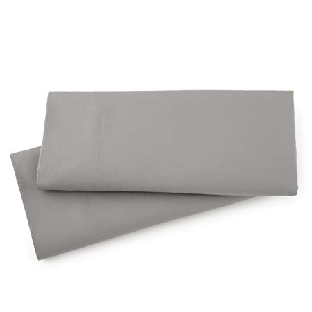 Southshore Fine Linens - Vilano Springs - Pair of Pillow Cases, Steel Grey, King