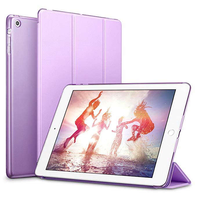 iPad Mini Case, iPad Mini 3 Case, iPad Mini 2 Case, ESR Yippee Color Series Smart Cover Transparent Back Cover [Ultra Slim] [Light Weight] [Scratch-Resistant Lining] [Perfect Fit] [Auto Wake Up/Sleep Function] for iPad mini 3/2/1 (Fragrant Lavender)