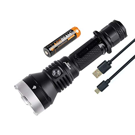 ACEBEAM L30 Tactical Flashlight With Battery 4000 Lumens Cree LED Flashlights High Lumens