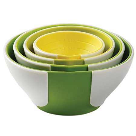 Chef'n SleekStor Pinch Pour Prep Bowl Set (Green Tonal)