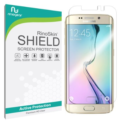 Galaxy S6 Edge  / Edge Plus Screen Protector [Military-Grade] (Full Coverage) RinoGear® Premium HD Invisible Clear Shield w/ Lifetime Replacements