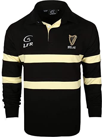 Harp Ireland Longsleeve Striped Rugby Polo Shirt