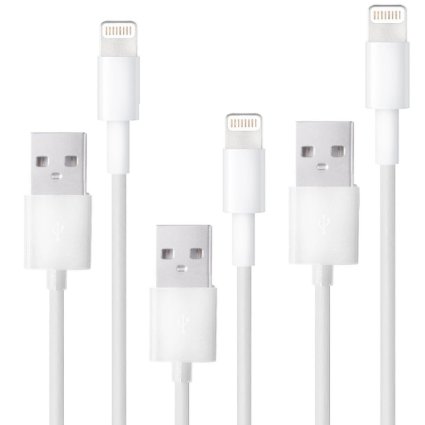[Apple MFI Certified] CadmiumCables Set of 3 (3 ft) Lightning Cables iPhone 6S 6 5 5S iPad