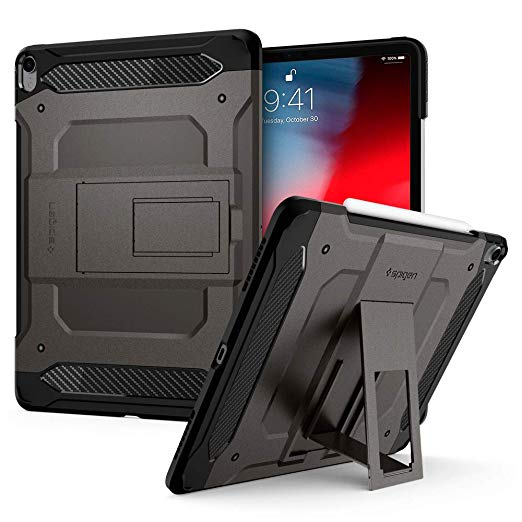 Spigen Tough Armor Tech Designed for iPad Pro 12.9 Case (2018) - Gunmetal