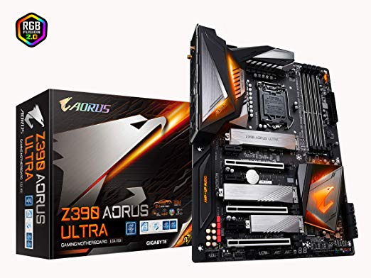 GIGABYTE Z390 AORUS Ultra (Intel LGA1151/Z390/ATX/3xM.2 Thermal Guard/Onboard AC Wi-Fi/RGB Fusion/Gaming Motherboard)