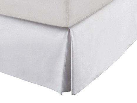 Hotel Linen Collection Luxury Microfiber Bed Skirts (King, White)