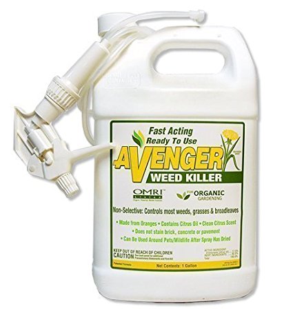 Avenger Organics Weed Killer for Organic Gardening, 1 gallon