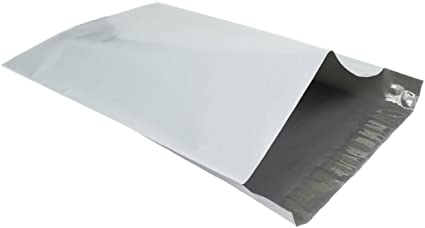 Immuson 10x13 Poly Mailers 100 Envelopes Shipping Bags Self Sealing, White (100 Bags)