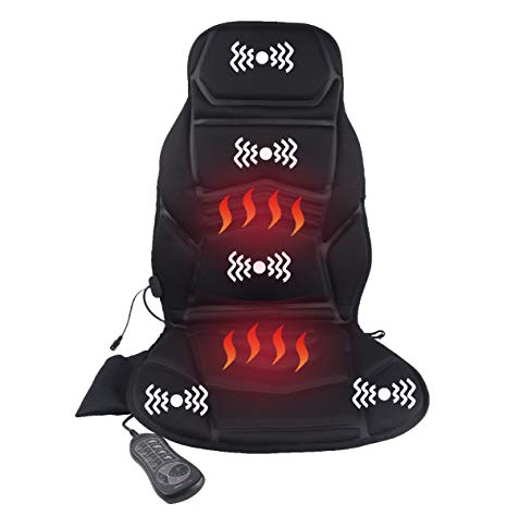 Massage Car Seat Cover, Sotion Electronic Vibrating Car Seat Cushion Pads Massager with Heat, Massage Chair to Relax, Sooth and Relieve Neck and Back, Shoulder and Leg