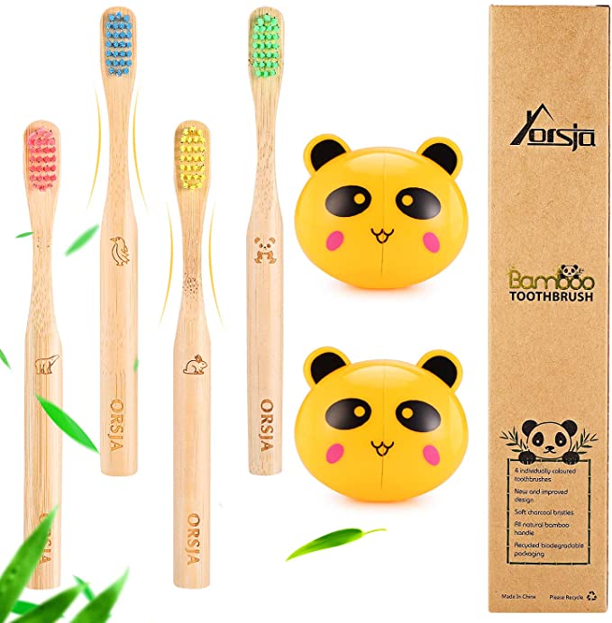 Bamboo Toothbrushes - Toothbrushes, Soft Bristle Toothbrush, Biodegradable and Eco Friendly