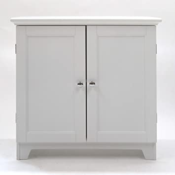 Redmon Shaker Style Double Door Cabinet, White