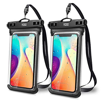 YOSH Waterproof Phone Pouch Waterproof Phone Case Cell Phone Dry Bag Underwater Phone Pouch Compatible with iPhone Xs Max XR Xs X 8 7 6 6S Plus Galaxy S10 S10e S9 S8 Plus Note 9 Pixel 3 2 up to 6.7"