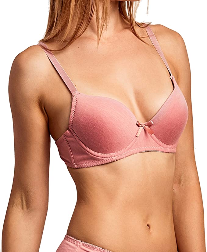 Mamia Women's Basic Lace/Plain Lace Bras (Pack of 6)- Various Styles