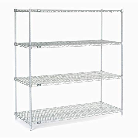 Chrome Wire Shelving, 60"W X 14"D x 54"H