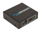 HDMI Splitter 1 in 2 Out 1080P Ver 14 Powered Amplifier