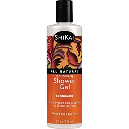 Shikai Products Shower Gel, Sandalwood, 12 Ounce