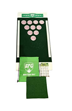Beer Pong Golf, Portable Backyard, Tailgate, Beach Party, Chip Shot Game Set
