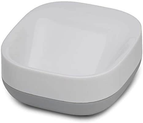 Joseph Joseph Bathroom Slim Compact Soap Dish- White/Grey