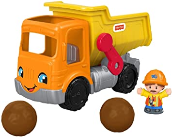 Fisher-Price Little People Work Together Dump Truck, Musical Toddler Toy