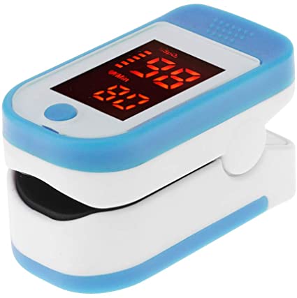 Fingertip Pulse Oximeter, LED Digital Display Oximeter for Gauging Pulse Rate Blood Oxygen Saturation Ward Monitoring Home Health Care 2.6~3.6 V (5 Colors)
