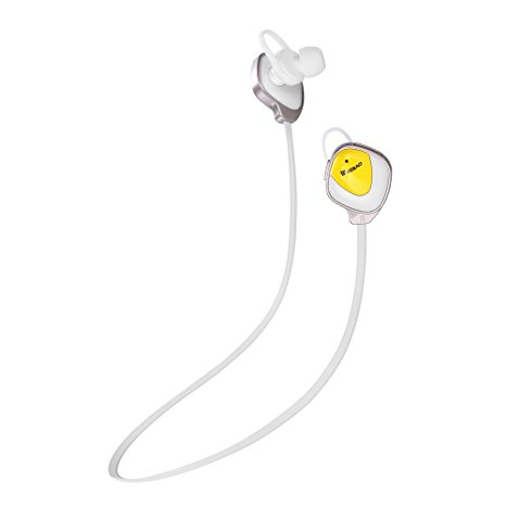 Wsound Bluetooth Headphones V4.1 Wireless Sport Stereo In-Ear Noise Cancelling Sweatproof Headset for Running with Mic White