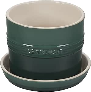 Le Creuset Stoneware Herb Planter, 5.5 Inches, Artichaut