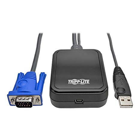 Tripp Lite KVM Console to USB 2.0 Portable Laptop Crash Cart Adapter 1080p with File Transfer & Video Capture (B032-VU1)